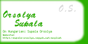 orsolya supala business card